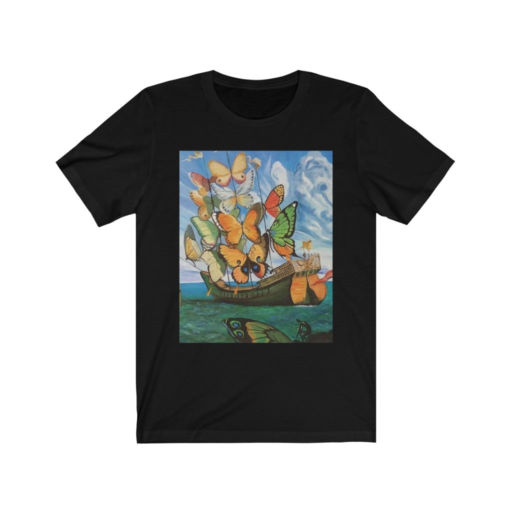 Ship of Dreams by: Salvador Dali l Premium T-Shirt - CozyOnPluto