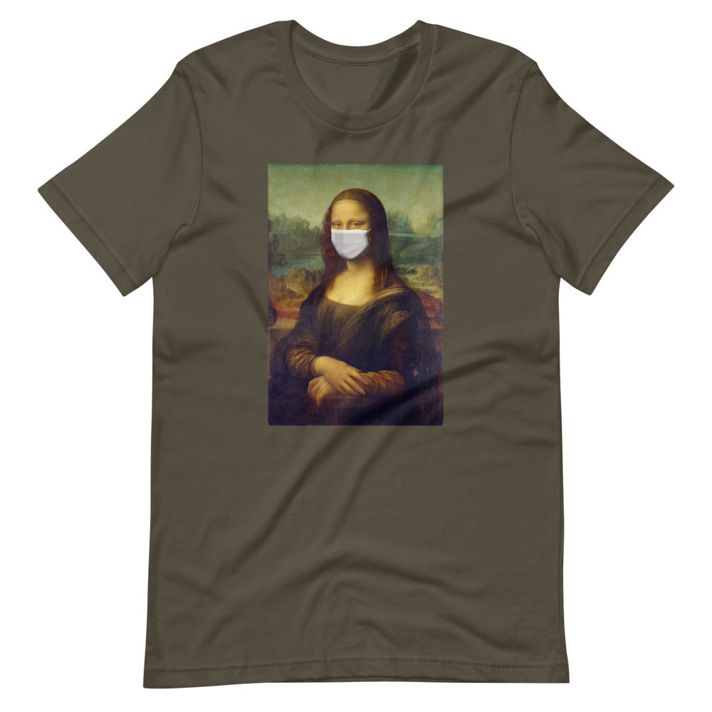 Limited Edition: The Quarantined Mona Lisa The Corona-Lisa l Premium T-shirt - CozyOnPluto